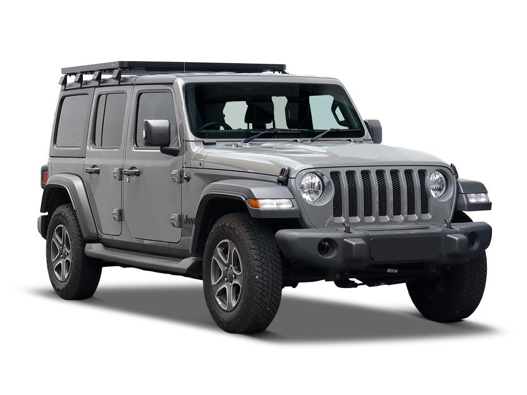 FRONT RUNNER JEEP WRANGLER JL 4 DOOR (2018-CURRENT) SLIMLINE II 1/2 ROOF RACK KIT -KRJW027T
