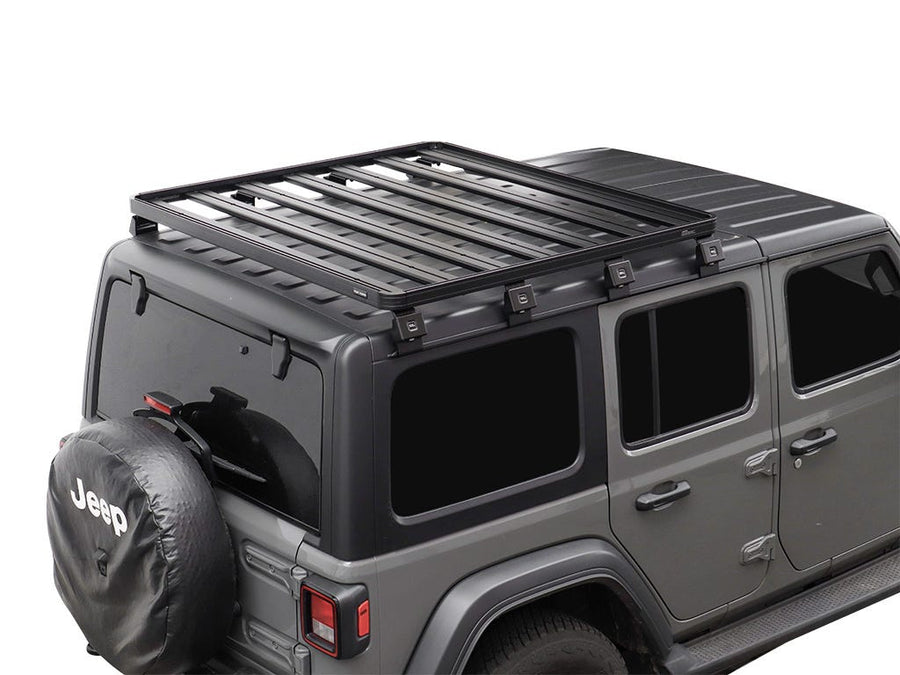 Front Runner Jeep Wrangler JL 4 Door (2018-Current) Slimline II 1/2 Roof Rack Kit / Tall -KRJW032T