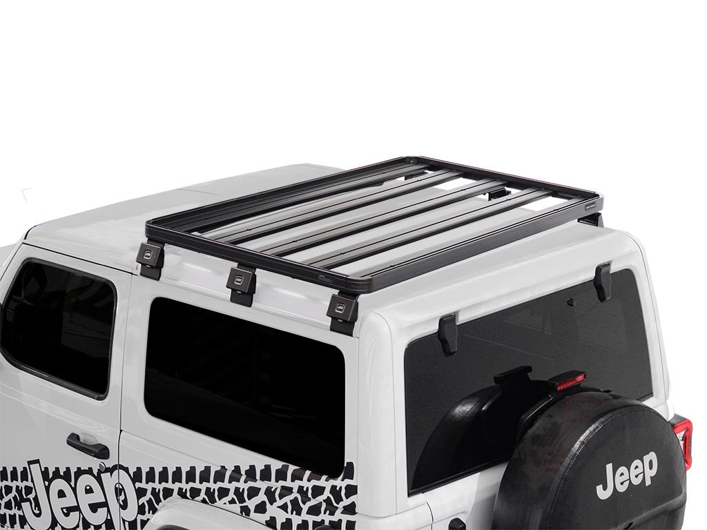 FRONT RUNNER JEEP WRANGLER JL 2 DOOR (2018-CURRENT) SLIMLINE II 1/2 ROOF RACK KIT / TALL -KRJW033T
