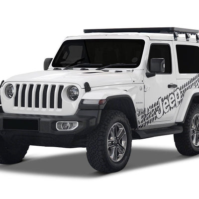 Front Runner Jeep Wrangler JL 2 Door (2018-Current) Slimline II 1/2 Roof Rack Kit / Tall -KRJW033T