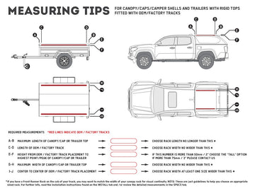 Front Runner Ute Canopy or Trailer with OEM Track Slimline II Rack Kit / Tall / 1345mm(W) X 1358mm(L) -KRCAT44TN