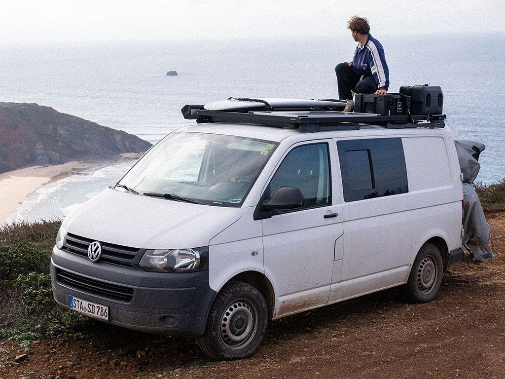 Front Runner Slimline II Roof Rack Kit KRVK004T fits VW T5 Transporter SWB 2003-2015