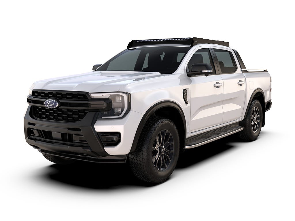 FRONT RUNNER FORD RANGER T6.2 WILDTRAK/RAPTOR DOUBLE CAB (2022-CURRENT) SLIMSPORT ROOF RACK KIT / LIGHTBAR READY -KSFR008T