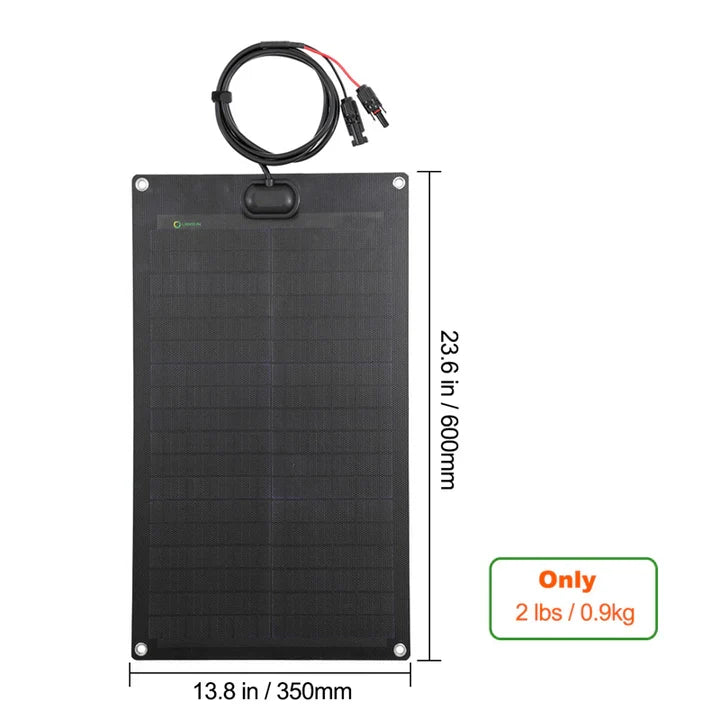 VSS Semi-Flexible Solar Panel (600mm x 350mm) 30-Watt