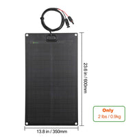 VSS Semi-Flexible Solar Panel (600mm x 350mm) 30-Watt