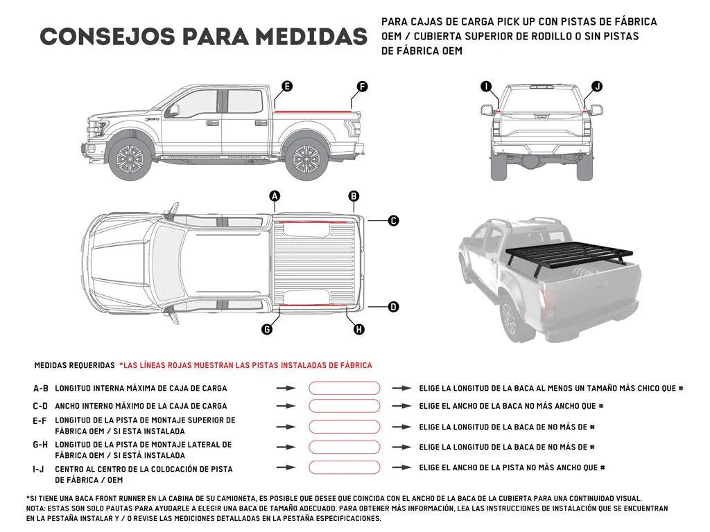 Front Runner Ute Slimline II Load Bed Rack Kit / 1425(W) x 1358(L) KRLB002T