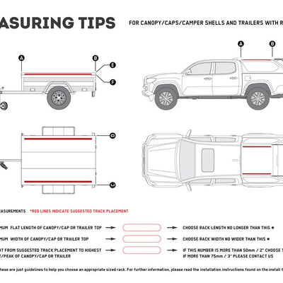 Front Runner Ute Canopy or Trailer with OEM Track Slimline II Rack Kit / 1475mm(W) X 1358mm(L) -KRCA066TN