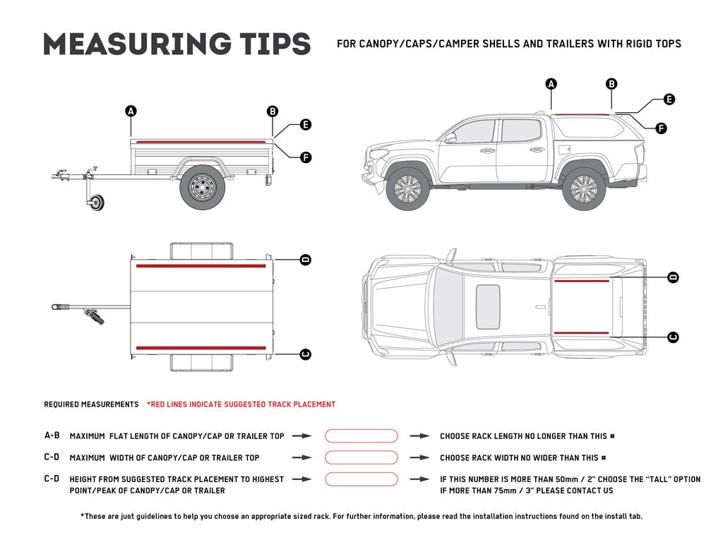 Front Runner Ute Canopy or Trailer with OEM Track Slimline II Rack Kit / 1475mm(W) X 1762mm(L) -KRCA068TN