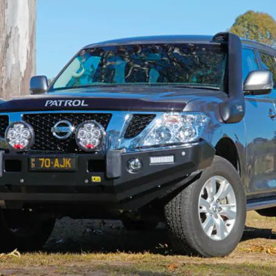 TJM FRONTIER BULL BAR BLACK STEEL FOR  NISSAN PATROL Y62 S1-S4 02/13-10/19(IN STORE PICK UP ONLY)