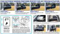 MSA 4X4 POWER FOLD TOWING MIRRORS TM950 ISUZU D-MAX SEPTEMBER 2020-CURRENT