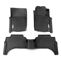 DEEP DISH FLOOR LINER SUIT MITSUBISHI TRITON DC 5TH GEN F'LIFT 2019-24 MT066-01-3D