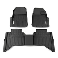 TJM DEEP DISH CAR MATS FOR MAZDA BT-50 DUAL CAB (3RD GEN) 2020+ MZB002-3D