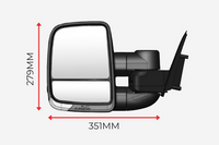 Clearview Next Gen Towing Mirrors Ford Everest 2015 - 2021 Power-Fold, Indicators, Electric