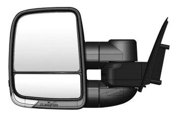 CLEARVIEW Raw Next Gen Towing Mirrors Power-Fold, Indicators, Electric Toyota LandCruiser 200 Series 2007 - Aug 2015-CVNG-TL-200S-FIEX