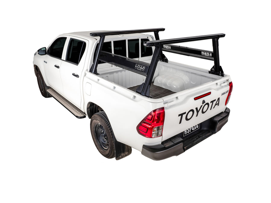 HSP Load Rack Ladder Rack suits Toyota Hilux 2015+
Fits Dual Cab Tub - Full set (Front & Rear Legs + Joiner Bar) -LR-T-S