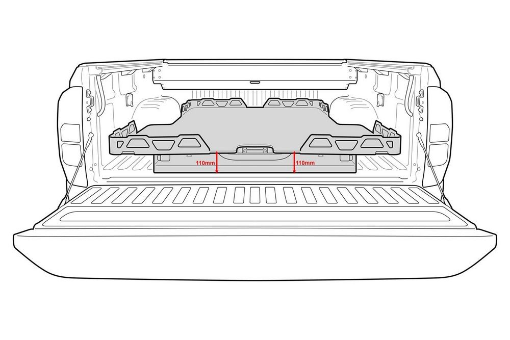 HSP LOAD SLIDE SUITS DUAL CAB NAVARA D23 - 2015+ & D23 - 2021+ -NP3