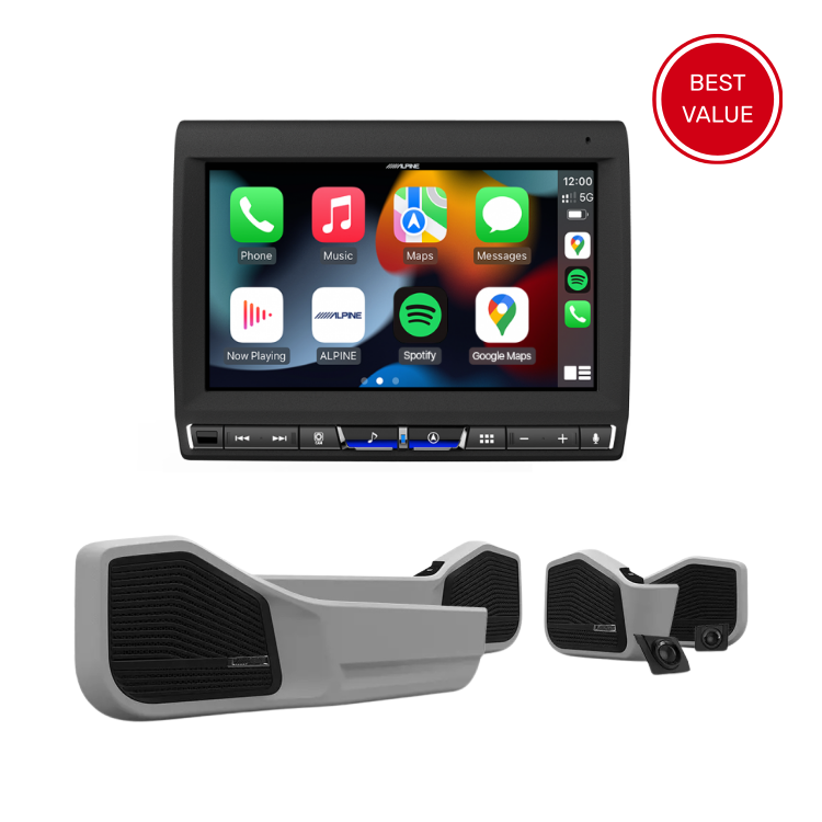 ALPINE LC70 Premium Audio Bundle — Head Unit + Speakers
