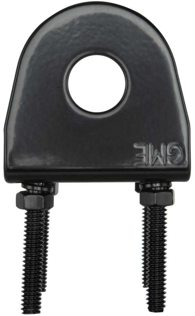GME RIGHT ANGLE BULL BAR BRACKET - BLACK - MB024B