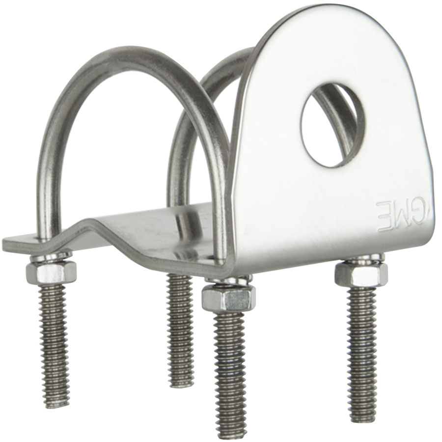 GME RIGHT ANGLE BULL BAR BRACKET - STAINLESS STEEL - MB024SS