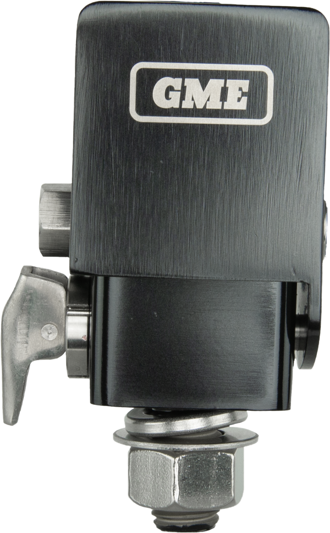 GME Heavy Duty Fold Down Bracket - Black - - MB042B