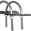 GME 3MM BULL BAR BRACKET WITH "U" BOLTS - BLACK MB408B