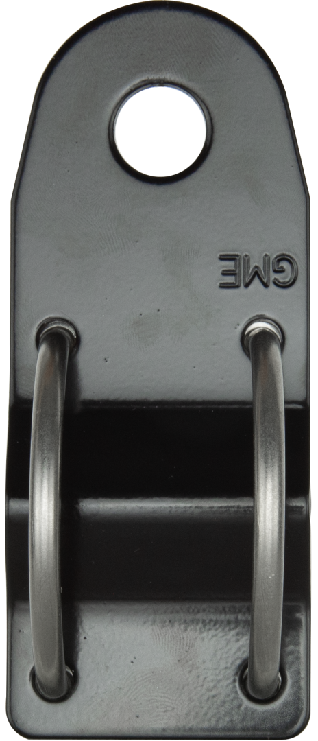 GME 3MM BULL BAR BRACKET WITH "U" BOLTS - BLACK MB408B