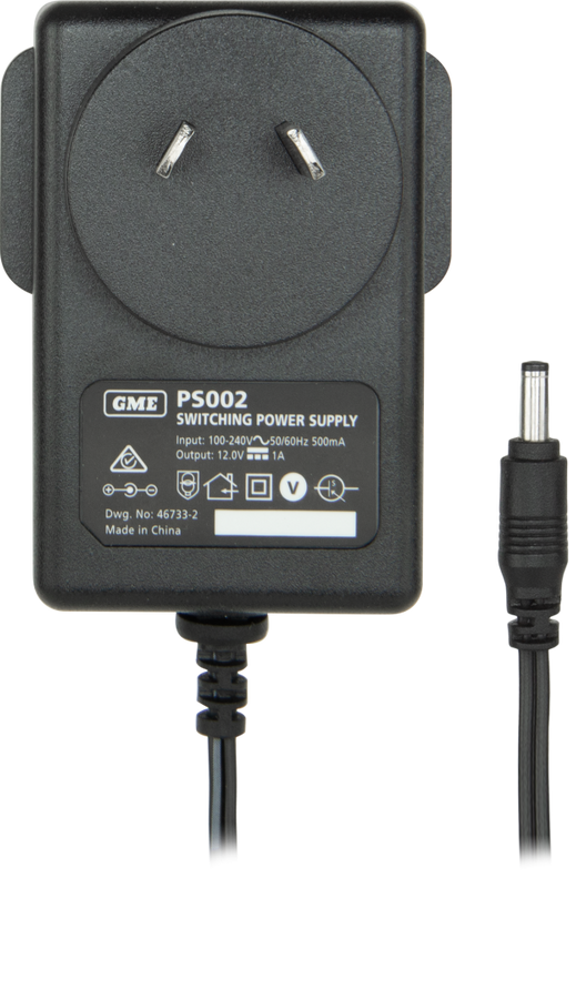 GME 1 AMP POWER SUPPLY - SUIT BCD014 / BCD015 -PS002