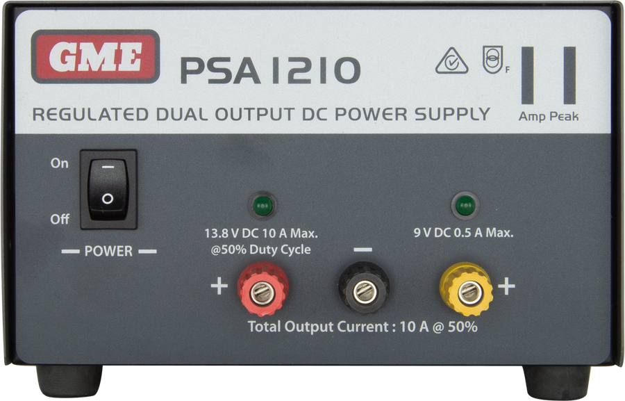 GME REGULATED POWER SUPPLY (11 AMP PEAK) -PSA1210