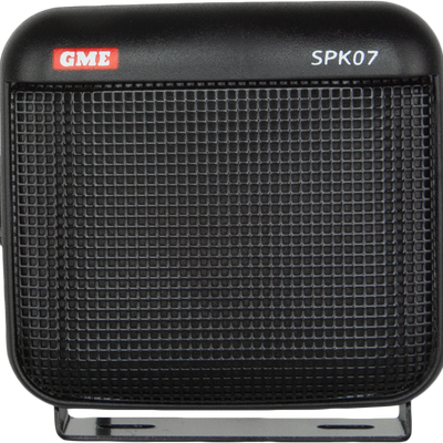 GME 8 OHM DUST / WATER RESISTANT EXTENSION SPEAKER WITH LEAD & PLUG - BLACK -SPK07