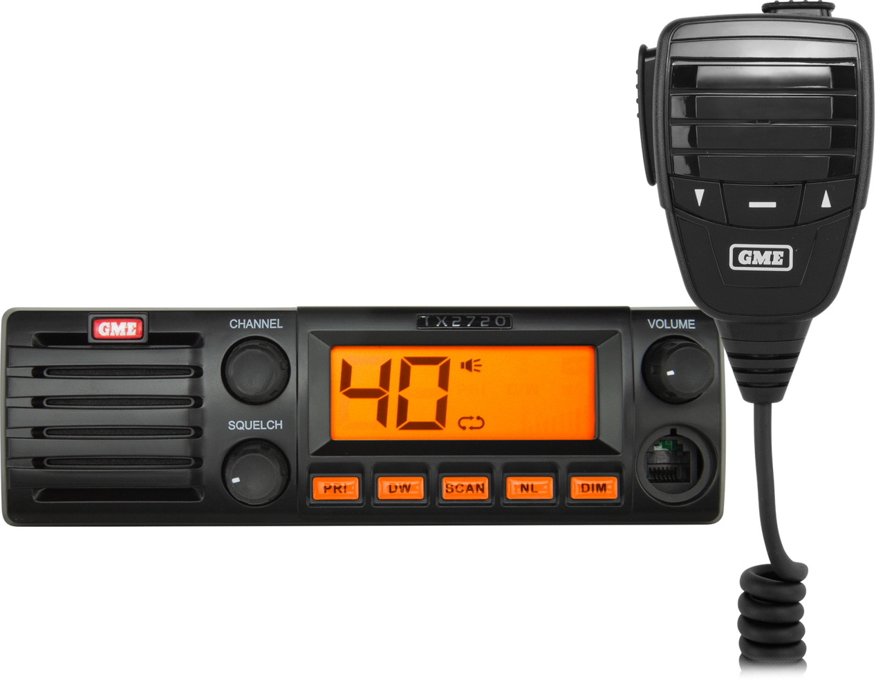 GME 27Mhz Din Mount Cb Radio - TX2720