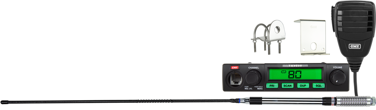 GME 5/1 Watt Uhf Cb Handheld Radio Including Accessories - Twin Pack - Blaze Orange - TX3500SVP