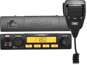 GME 5 Watt Compact Remote Head UHF CB Radio with ScanSuite™