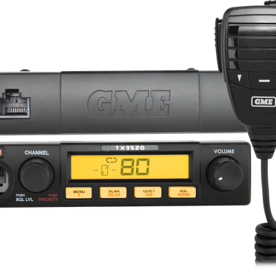 GME 5 Watt Compact Remote Head UHF CB Radio with ScanSuite™