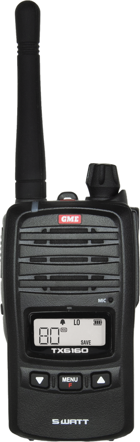 GME 5/1 Watt UHF CB Handheld Radio including Accessories