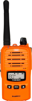 GME 5/1 Watt IP67 UHF CB Handheld Radio - Blaze Orange