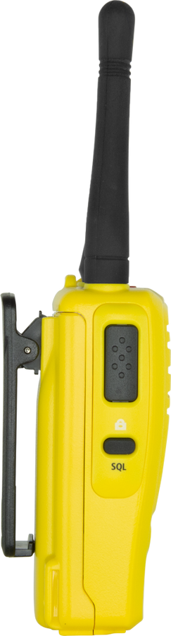 GME 5/1 Watt UHF CB Handheld Radio including Accessories - Twin Pack - Yellow