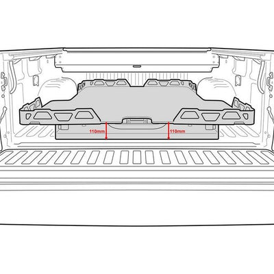 HSP Load Slide Suits Dual Cab MITSUBISHI Triton MQ+MR-2015+ -Q3