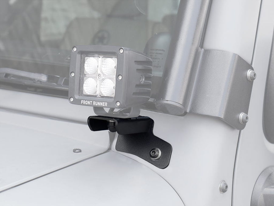 Front Runner Jeep Wrangler JK/JKU Windshield Spot Light Brackets -RRAC014