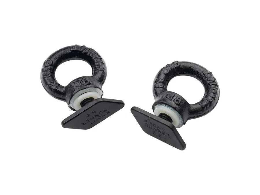 Front Runner Black Tie Down Rings / Eye Bolts for Tracks RRAC221