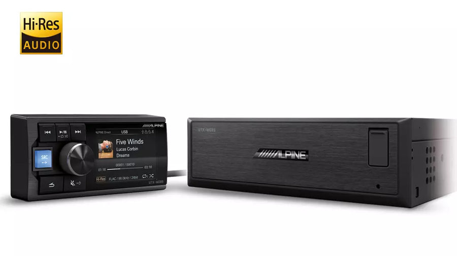 Alpine Hi-Res Audio Digital Media Player With Bluetooth Audio And Dual Usb-UTX-M08S