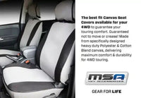 MSA 4X4 FORD RANGER PY DUAL CAB XL/XLS REAR SEAT COVERS