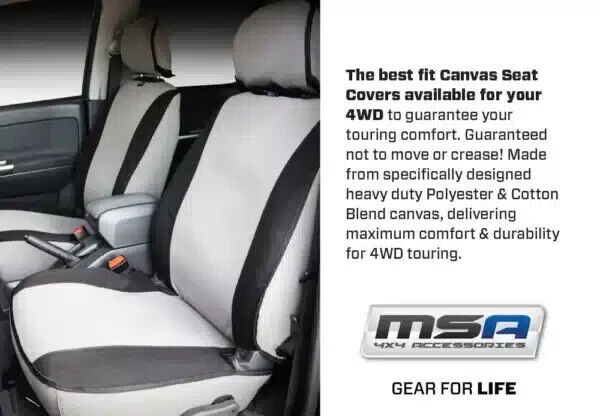 MSA 4x4 Ranger PY Dual Cab XL/XLS Rear Seat Covers