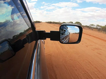 MSA 4X4 POWER FOLD BLACK TOWING MIRRORS FOR MITSUBISHI TRITON