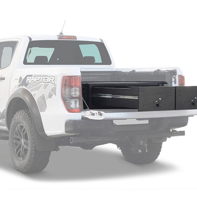 Front Runner Ford Ranger Wildtrak / Raptor (2014-2022) w/Drop-In Bed Liner Drawer Kit -SSFR002