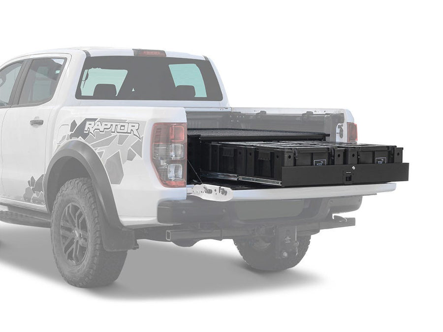 Front Runner Ford Ranger Wildtrak / Raptor (2014-2022) w/Drop-In Bed Liner Wolf Pack Drawer Kit -SWFR002