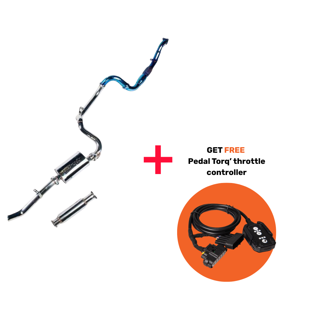TORQIT 3" Turbo Back Exhaust Toyota 78 Series Troop Carrier + FREE Pedal Torq® Pack | HS8129SS