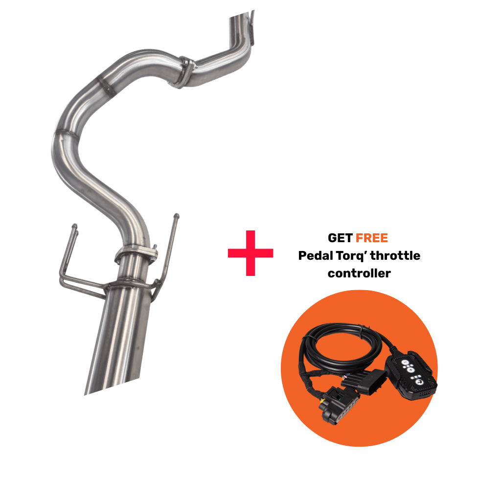 TORQIT 3" DPF Back Exhaust Toyota Prado 150 Series + FREE Pedal Torq® Pack | HS8141SS