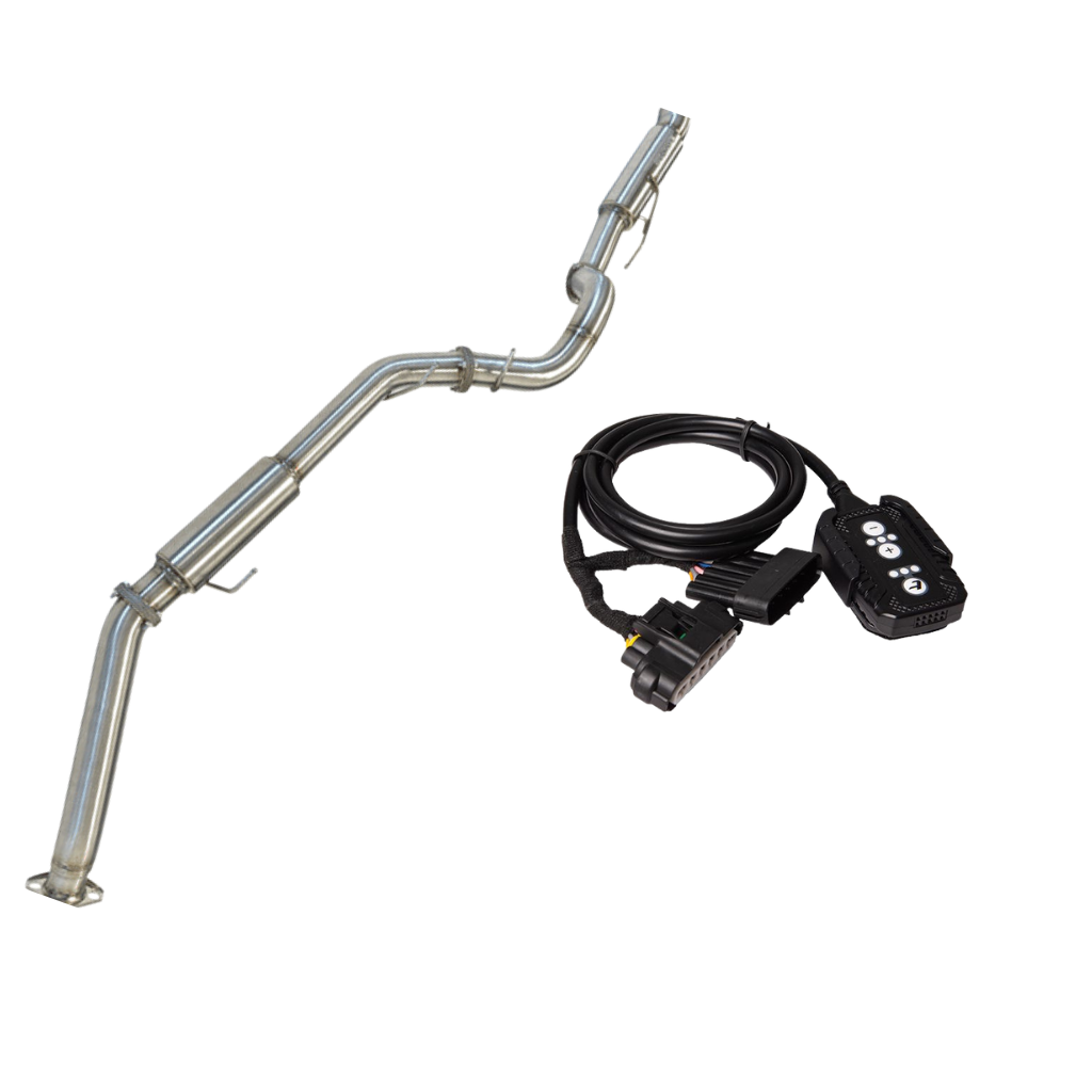TORQIT Toyota LandCruiser 300 Series 3.5" DPF Back Single Exit Exhaust with Pedal Torq Throttle Controller - HS8193SS