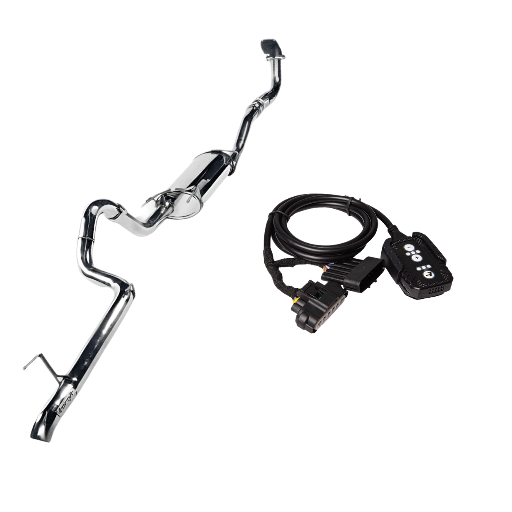 TORQIT 3" Turbo Back Exhaust Toyota LandCruiser 100 Series with Pedal Torq Throttle Controller-HS8127SS