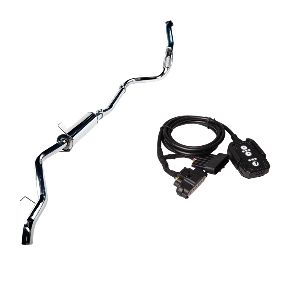 TORQIT Toyota Hilux 3.0L 3" Turbo Back Exhaust with Pedal Torq Throttle Controller - HS8008SS